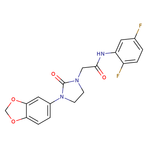 2-[3-(2H-1,3-benzodioxol-5-yl)-2-oxoimidazolidin-1-yl]-N-(2,5-difluorophenyl)acetamide
