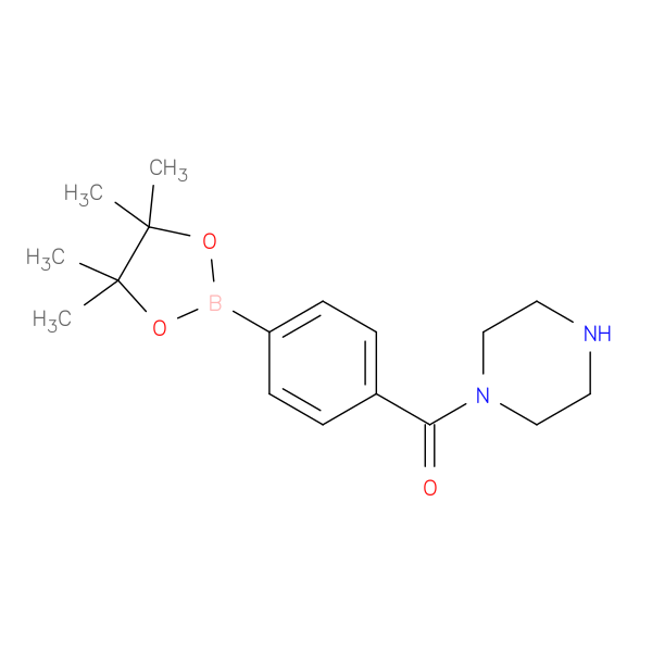 Piperazin-1-yl(4-(4,4,5,5-tetramethyl-1,3,2-dioxaborolan-2-yl)phenyl)methanone