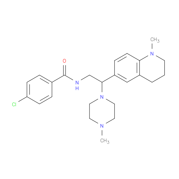 4-chloro-N-[2-(1-methyl-1,2,3,4-tetrahydroquinolin-6-yl)-2-(4-methylpiperazin-1-yl)ethyl]benzamide