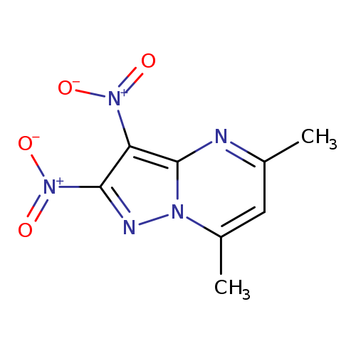 2,3-bisnitro-5,7-dimethylpyrazolo[1,5-a]pyrimidine