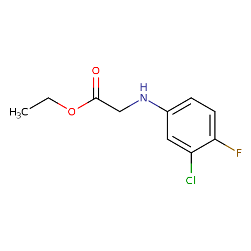 Ethyl 2-(3-chloro-4-fluoroanilino)acetate