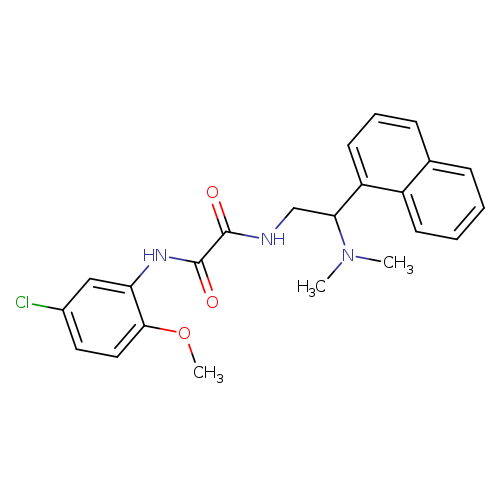 N'-(5-chloro-2-methoxyphenyl)-N-[2-(dimethylamino)-2-(naphthalen-1-yl)ethyl]ethanediamide