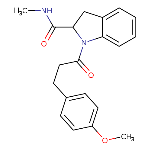 1-[3-(4-methoxyphenyl)propanoyl]-N-methyl-2,3-dihydro-1H-indole-2-carboxamide