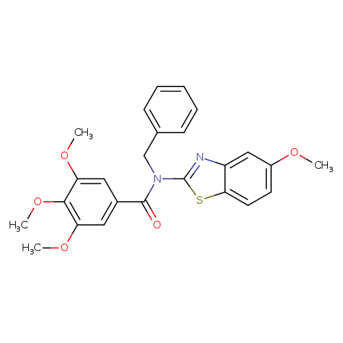 N-benzyl-3,4,5-trimethoxy-N-(5-methoxy-1,3-benzothiazol-2-yl)benzamide