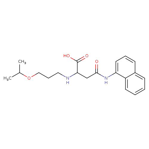 3-[(naphthalen-1-yl)carbamoyl]-2-{[3-(propan-2-yloxy)propyl]amino}propanoic acid