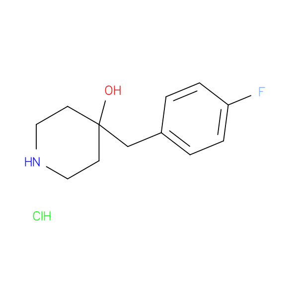 4-[(4-fluorophenyl)methyl]piperidin-4-ol hydrochloride