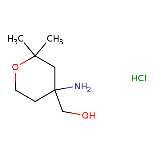 (4-amino-2,2-dimethyloxan-4-yl)methanolhydrochloride