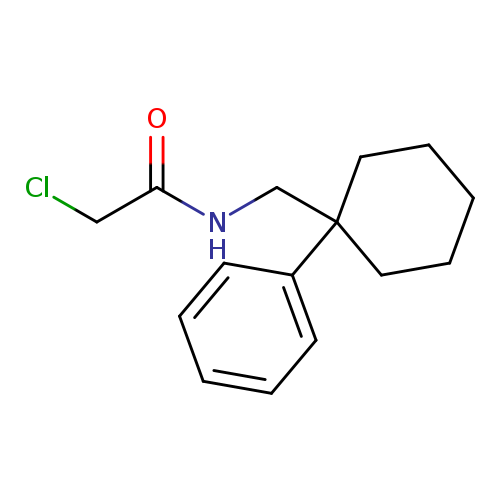 2-chloro-N-[(1-phenylcyclohexyl)methyl]acetamide
