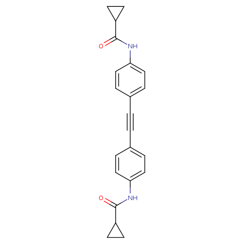 N-{4-[2-(4-cyclopropaneamidophenyl)ethynyl]phenyl}cyclopropanecarboxamide