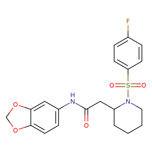 N-(2H-1,3-benzodioxol-5-yl)-2-[1-(4-fluorobenzenesulfonyl)piperidin-2-yl]acetamide