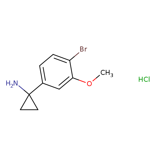 1-(4-bromo-3-methoxyphenyl)cyclopropan-1-aminehydrochloride