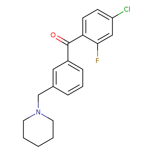 4-Chloro-2-fluoro-3'-piperidinomethyl benzophenone