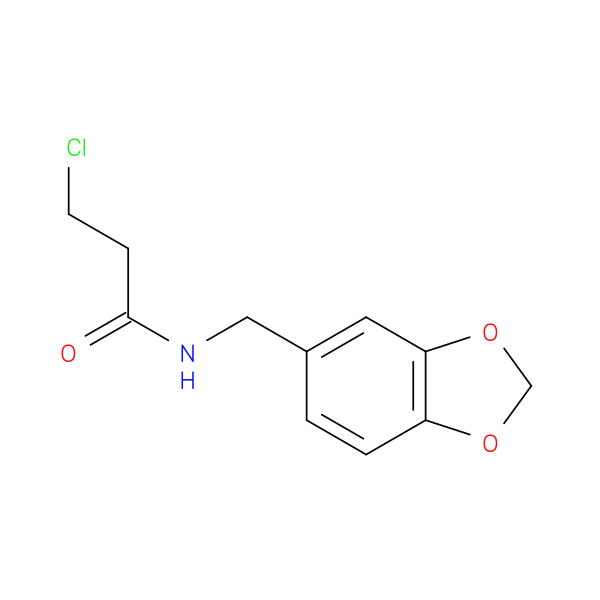 Propanamide, N-(1,3-benzodioxol-5-ylmethyl)-3-chloro-