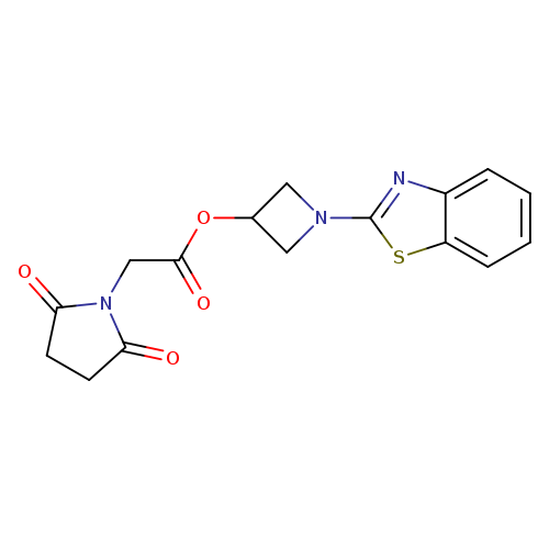 1-(1,3-benzothiazol-2-yl)azetidin-3-yl 2-(2,5-dioxopyrrolidin-1-yl)acetate
