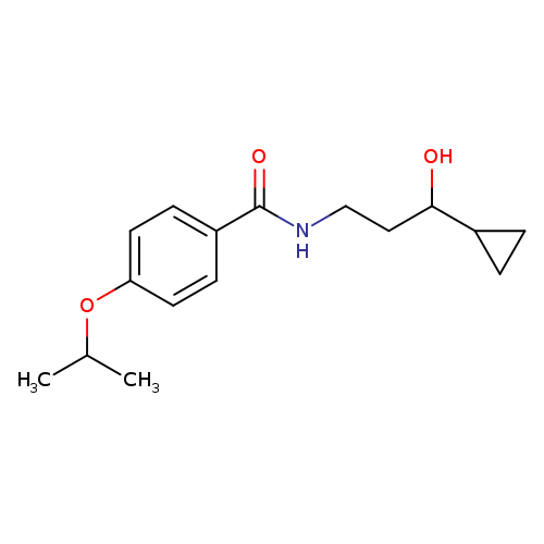 N-(3-cyclopropyl-3-hydroxypropyl)-4-(propan-2-yloxy)benzamide