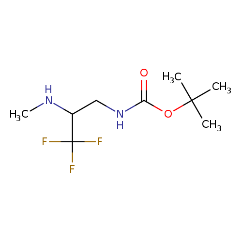 tert-butyl N-[3,3,3-trifluoro-2-(methylamino)propyl]carbamate