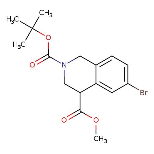 2-tert-butyl 4-methyl 6-bromo-1,2,3,4-tetrahydroisoquinoline-2,4-dicarboxylate