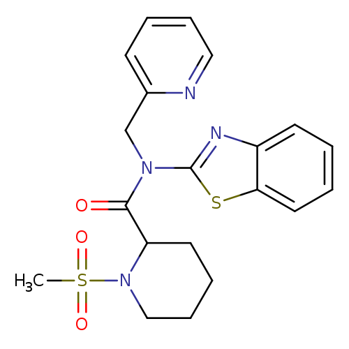 N-(1,3-benzothiazol-2-yl)-1-methanesulfonyl-N-[(pyridin-2-yl)methyl]piperidine-2-carboxamide