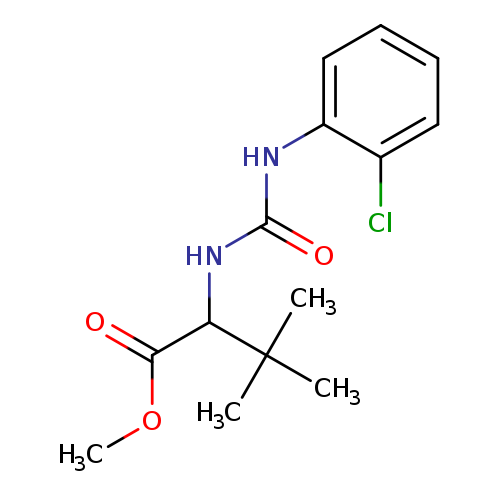 methyl 2-{[(2-chlorophenyl)carbamoyl]amino}-3,3-dimethylbutanoate