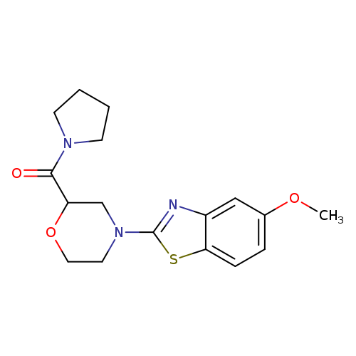 5-methoxy-2-[2-(pyrrolidine-1-carbonyl)morpholin-4-yl]-1,3-benzothiazole