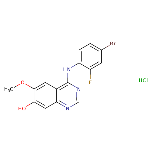 4-((4-Bromo-2-fluorophenyl)amino)-6-methoxyquinazolin-7-ol hydrochloride