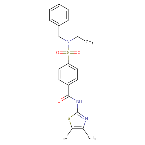 4-[benzyl(ethyl)sulfamoyl]-N-(4,5-dimethyl-1,3-thiazol-2-yl)benzamide