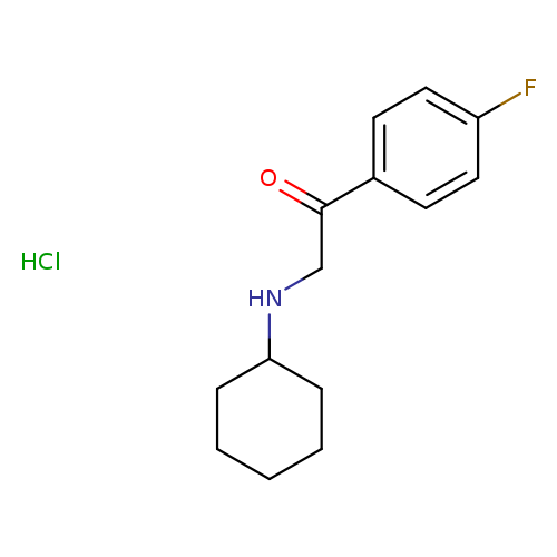 2-(cyclohexylamino)-1-(4-fluorophenyl)ethan-1-onehydrochloride