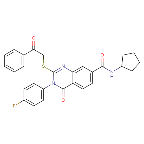 N-cyclopentyl-3-(4-fluorophenyl)-4-oxo-2-[(2-oxo-2-phenylethyl)sulfanyl]-3,4-dihydroquinazoline-7-carboxamide