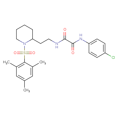 N'-(4-chlorophenyl)-N-{2-[1-(2,4,6-trimethylbenzenesulfonyl)piperidin-2-yl]ethyl}ethanediamide