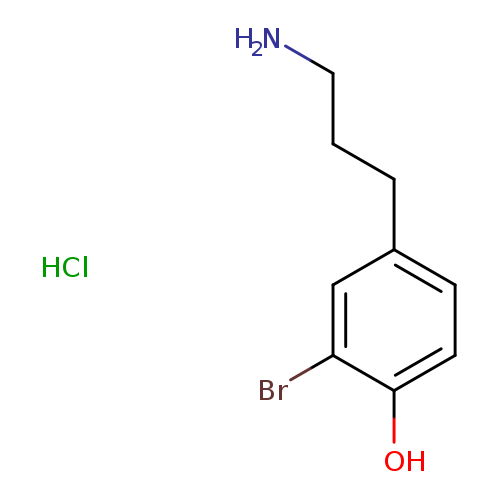 4-(3-aminopropyl)-2-bromophenol hydrochloride