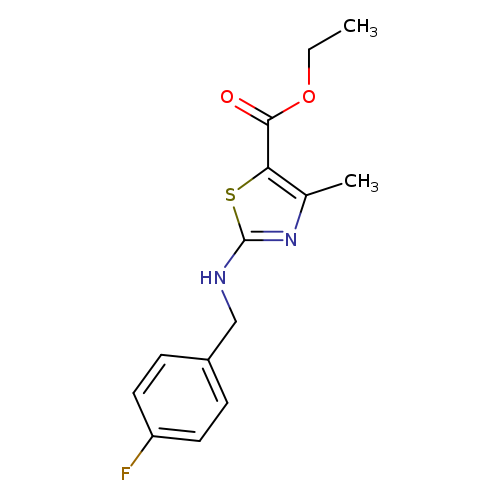 ethyl 2-{[(4-fluorophenyl)methyl]amino}-4-methyl-1,3-thiazole-5-carboxylate