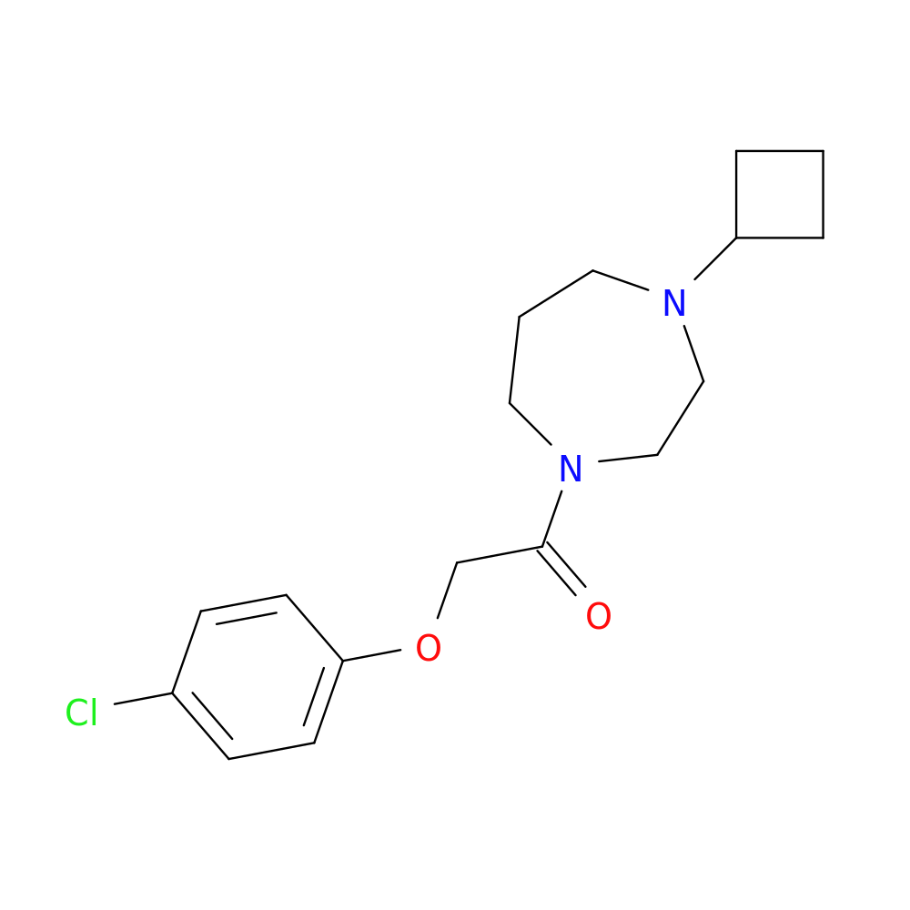 2-(4-chlorophenoxy)-1-(4-cyclobutyl-1,4-diazepan-1-yl)ethan-1-one