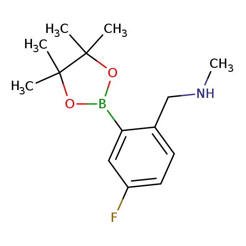 2-(N-Methylaminomethyl)-5-fluorophenylboronic acid, pinacol ester