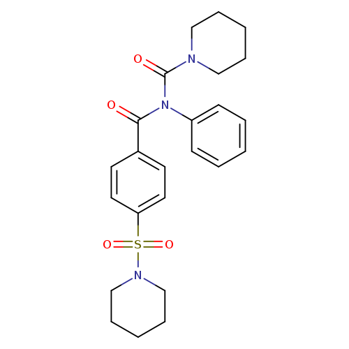 N-phenyl-N-[4-(piperidine-1-sulfonyl)benzoyl]piperidine-1-carboxamide