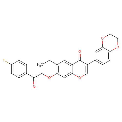 3-(2,3-dihydro-1,4-benzodioxin-6-yl)-6-ethyl-7-[2-(4-fluorophenyl)-2-oxoethoxy]-4H-chromen-4-one