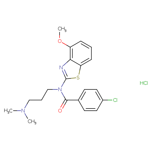 4-chloro-N-[3-(dimethylamino)propyl]-N-(4-methoxy-1,3-benzothiazol-2-yl)benzamide hydrochloride