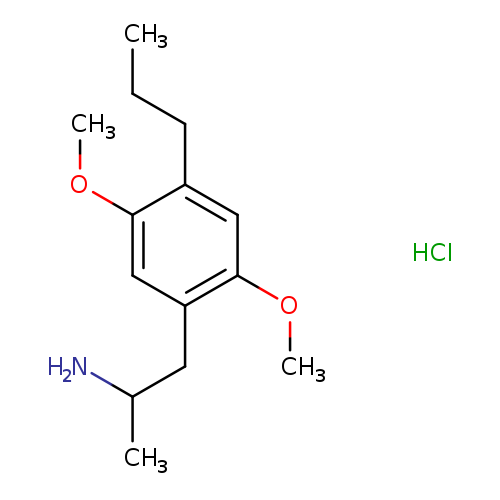 2,5-dimethoxy-α-methyl-4-propyl-benzeneethanamine, monohydrochloride