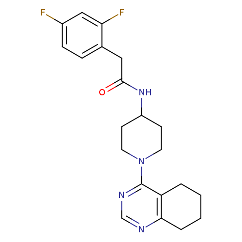 2-(2,4-difluorophenyl)-N-[1-(5,6,7,8-tetrahydroquinazolin-4-yl)piperidin-4-yl]acetamide
