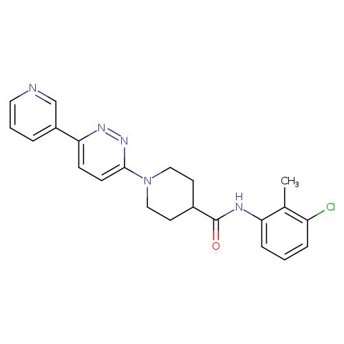 N-(3-chloro-2-methylphenyl)-1-[6-(pyridin-3-yl)pyridazin-3-yl]piperidine-4-carboxamide
