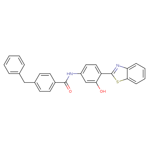 N-[4-(1,3-benzothiazol-2-yl)-3-hydroxyphenyl]-4-benzylbenzamide