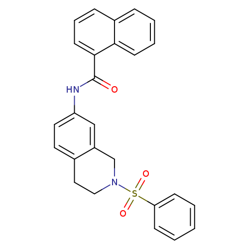 N-[2-(benzenesulfonyl)-1,2,3,4-tetrahydroisoquinolin-7-yl]naphthalene-1-carboxamide