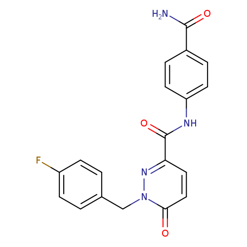 N-(4-carbamoylphenyl)-1-[(4-fluorophenyl)methyl]-6-oxo-1,6-dihydropyridazine-3-carboxamide