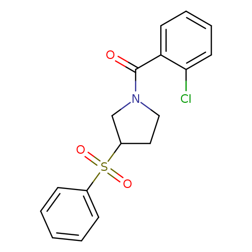 3-(benzenesulfonyl)-1-(2-chlorobenzoyl)pyrrolidine
