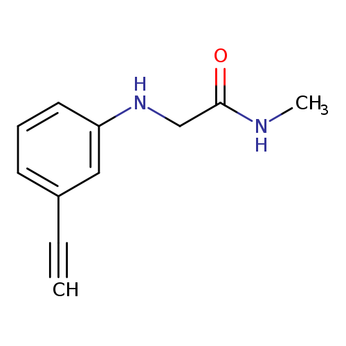 2-[(3-ethynylphenyl)amino]-N-methylacetamide