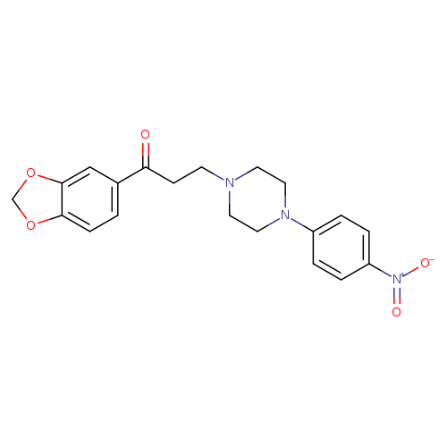 1-(Benzo[d][1,3]dioxol-5-yl)-3-(4-(4-nitrophenyl)piperazin-1-yl)propan-1-one