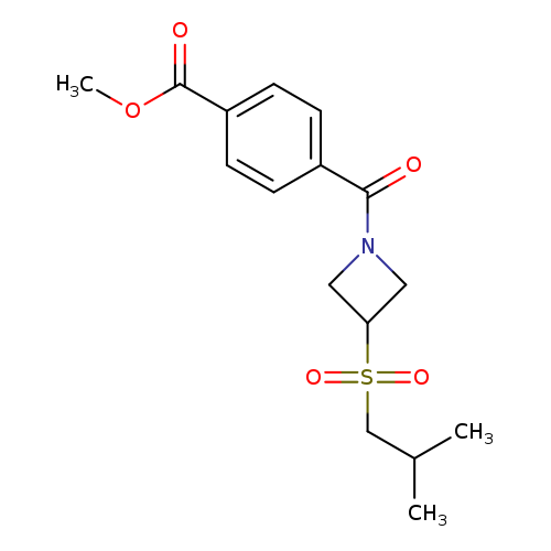 methyl 4-[3-(2-methylpropanesulfonyl)azetidine-1-carbonyl]benzoate