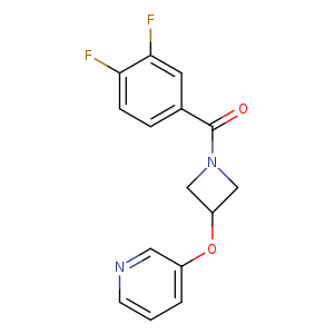 3-{[1-(3,4-difluorobenzoyl)azetidin-3-yl]oxy}pyridine