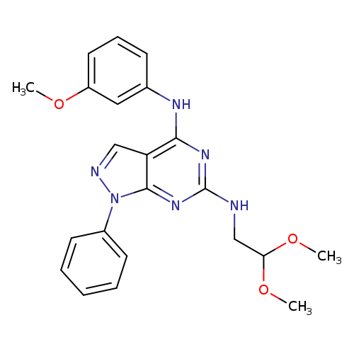 N6-(2,2-dimethoxyethyl)-N4-(3-methoxyphenyl)-1-phenyl-1H-pyrazolo[3,4-d]pyrimidine-4,6-diamine
