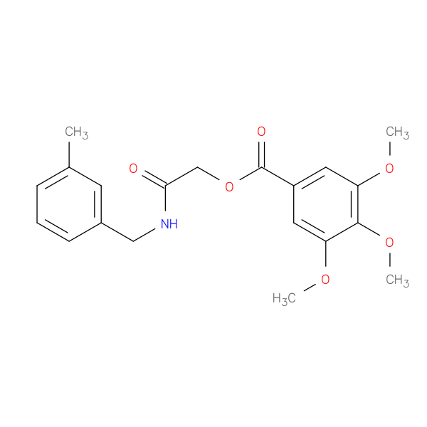 {[(3-methylphenyl)methyl]carbamoyl}methyl 3,4,5-trimethoxybenzoate