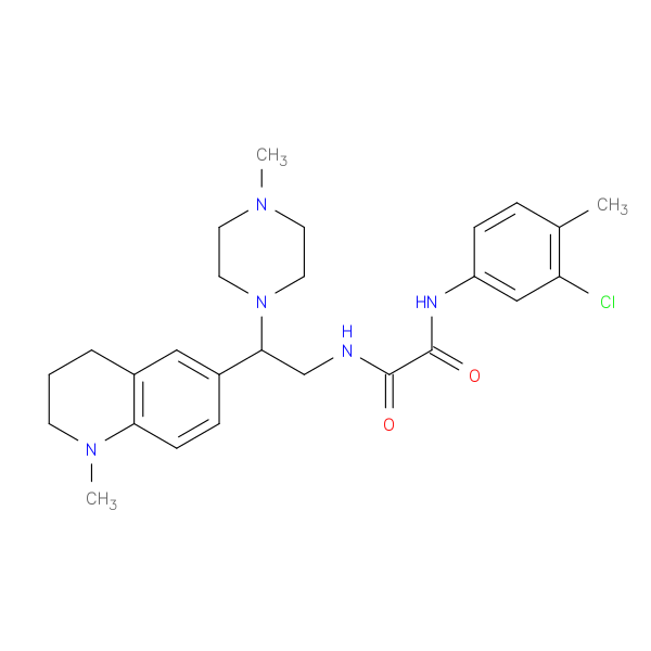 N'-(3-chloro-4-methylphenyl)-N-[2-(1-methyl-1,2,3,4-tetrahydroquinolin-6-yl)-2-(4-methylpiperazin-1-yl)ethyl]ethanediamide